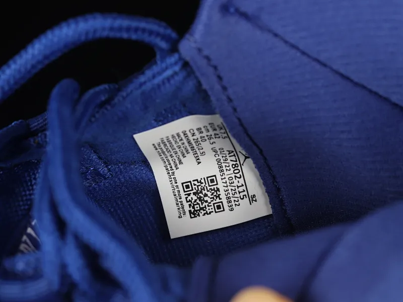 All categories Air Jordan Jordan series basketball shoes Air Jordan 11 F version Air Jordan 11 "Navy Blu" AJ11 Joe 11 navy blue high-top basketball shoes AT7802-115